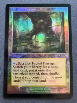 MTG [RETRO FOIL] Fabled Passage {WPN & Gateway Promos} - NM - Image 1