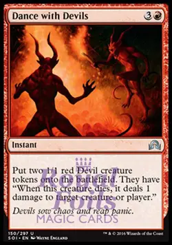 Dance with Devils 2x FOIL SOI MTG Shadows Over Innistrad Uncommon MINT red - Image 1