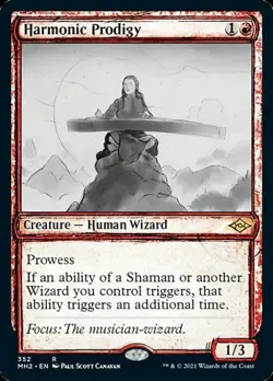 MTG English Harmonic Prodigy (Showcase) NM Foil Modern Horizons 2 - Image 1