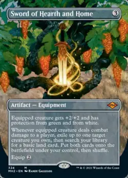 MTG English Sword of Hearth and Home (Borderless) NM Foil Modern Horizons 2 - Image 1