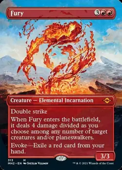 MTG English Fury (Borderless) NM Foil Modern Horizons 2 - Image 1