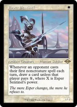 MTG English Esper Sentinel (Retro Frame) NM Foil Modern Horizons 2 - Image 1