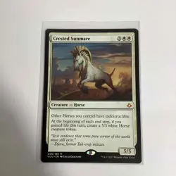 MTG Magic The Gathering Crested Sunmare 6/199 Hour Of Devastation Mythic M/NM - Image 1
