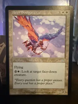 MTG Magic the Gathering Onslaught Aven Soulgazer - Image 1