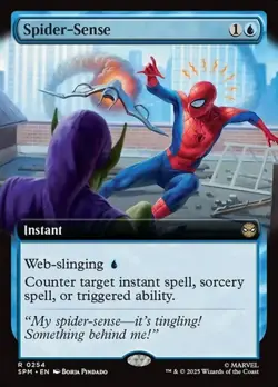 PRESALE Spider-Sense - Foil Extended Art SPM NM MTG - Image 1