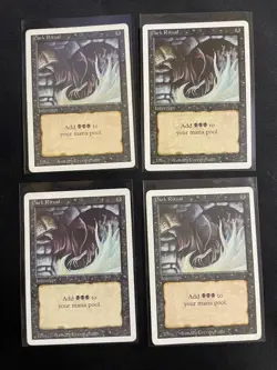 MtG X4 Dark Ritual Revised Magic The Gathering (Interrupt) - Image 1