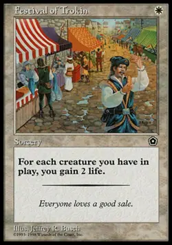 Festival of Trokin - Light Play MTG Portal Second Age - Image 1