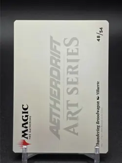 Gold Stamp Art Series THUNDERING BROODWAGON mtg Aetherdrift - Image 2