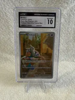 Pokemon Paldean Fates Mimikyu Black Star Promo #075 CGC Gem Mint 10 - Image 1