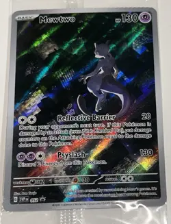 Pokemon Mewtwo SVP 052 Black Star Promo Scarlet & Violet 151 Sealed Promo TCG NM - Image 2