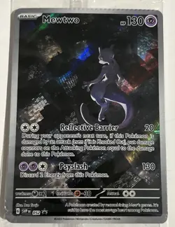 Pokemon Mewtwo SVP 052 Black Star Promo Scarlet & Violet 151 Sealed Promo TCG NM - Image 3