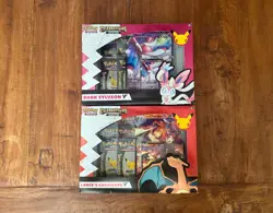 Pokemon TCG - Celebrations 25th Anniversary Lances Charizard & Dark Sylveon Set - Image 1