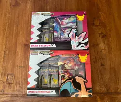 Pokemon TCG - Celebrations 25th Anniversary Lances Charizard & Dark Sylveon Set - Image 2