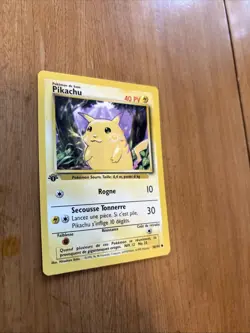1st Edition Pikachu French 58/102 Pokemon TCG Never Played Pokemon de base - Image 2