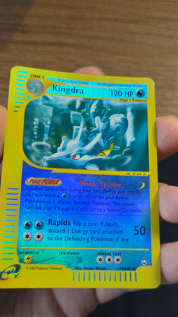 Pokemon TCG Kingdra 019/147 Aquapolis Reverse Holo, Vintage, MP! - Image 2