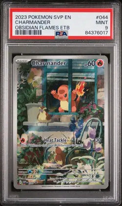 2023 Pokemon Obsidian Flames EN-SV Charmander Black Star Promo PSA 9 - Image 1