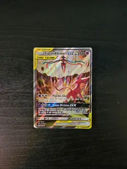 Espeon & Deoxys GX SM240 NM (See Pics) 2020 Pokemon Sun & Moon Tag Team Promo - Image 1