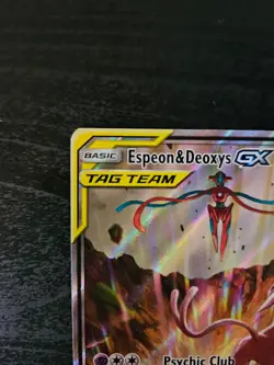 Espeon & Deoxys GX SM240 NM (See Pics) 2020 Pokemon Sun & Moon Tag Team Promo - Image 3
