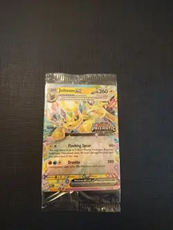 Pokemon TCG Prismatic Evolutions Jolteon EX 030/131 STAMPED Promo Surprise NM - Image 1