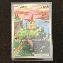 Pokemon Victini SVP 208 Promo Illustration Black Bolt/White Flare Rare - Image 1