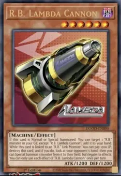 Yugioh R.B. Lambda Cannon DOOD-EN090 1st Edition Ultra Rare NM Presale - Image 1
