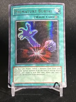 Yugioh Premature Burial PSV-037 Ultra Rare Original Print MP - Image 2