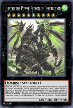 Yugioh Jupiter the Power Patron of Destruction DOOD-EN044 Ultra Rare NM Presale - Image 1