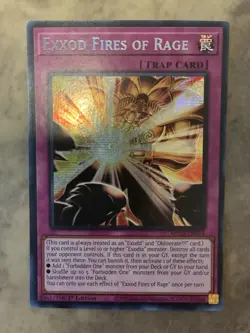 Yugioh! TCG - Exxod Fires of Rage - Prismatic Secret Rare - MP25-EN094 - Image 1