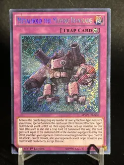 Yugioh- Metalhold the Moving Blockade (Secret Rare) (1st Edition) MVP1-ENS30 (P) - Image 1