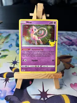 Pokemon TCG Mew 011/025 Holo Rare Card Celebrations NM - Image 1