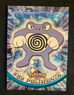 Poliwrath #62 Topps TV Animation Edition Blue Label Pokemon Card (MP) - Image 1