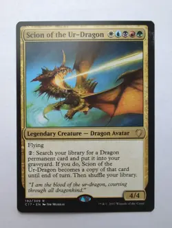 MTG Scion of the Ur-Dragon (C17) Commander 2017 Regular Rare 192/309 - Image 1