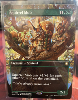 MTG, SQUIRREL MOB (BLC) (EXTENED ART) (NM OR BETTER CONDITION) - Image 1