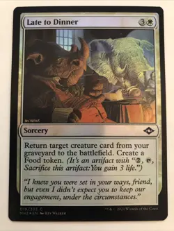 MTG Modern Horizons 2 Late to Dinner Foil 019/303 NM - Image 1