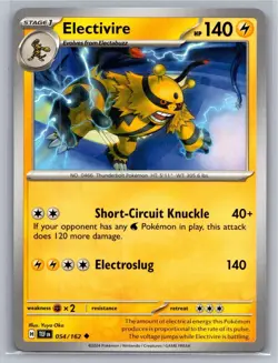 Electivire 054/162 Uncommon Temporal Forces Pokemon Near Mint - Image 1