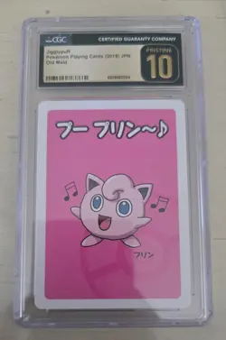 CGC Pristine 10 Jigglypuff Playing Card - 2019 Old Maid JPN - Image 1