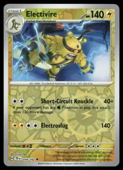Electivire 054/162 Uncommon Temporal Forces Pokemon Reverse Holo Near Mint - Image 1