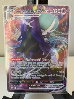 Pokemon TCG Chilling Reign Shadow Rider Calyrex VMAX 75/198 Ultra Rare Holo NM - Image 1