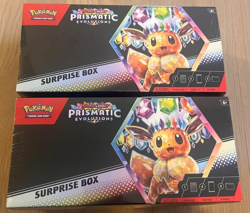 2x Pokemon TCG Scarlet & Violet Prismatic Evolutions Surprise Box - New Sealed - Image 1