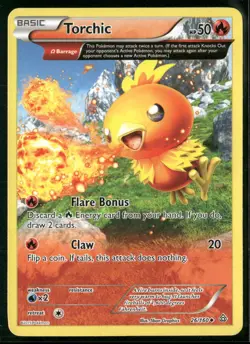 Torchic 26/160 Uncommon Primal Clash Pokemon Lightly Played - Image 1