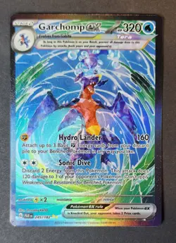 Pokemon TCG Garchomp ex 245/182 SV04: Paradox Rift FULL ART - Image 1