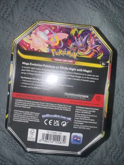 Pokemon TCG Mega Moonlit Tin Mega Gengar ex Promo Metal Tin - Image 3