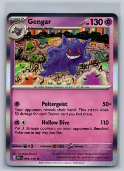 Gengar 094/165 Rare 151 Pokemon Holo Near Mint - Image 1