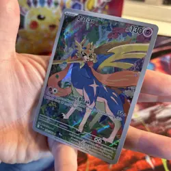 Zacian 100/64 Phantasmal Flames Full Art Secret Rare Pokemon TCG - Image 5