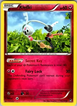 Klefki Furious Fists 73/111 Uncommon Pokemon Near Mint - Image 1