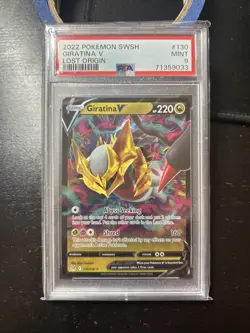 Giratina V 130/196 SWSH Lost Origin 2022 Ultra Rare Pokemon TCG PSA 9 B - Image 1