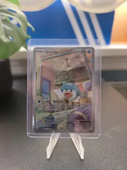 Quaxly IR 206/193 Sv02 Paldea Evolved Illustration Rare Holo Pokemon TCG - Image 1