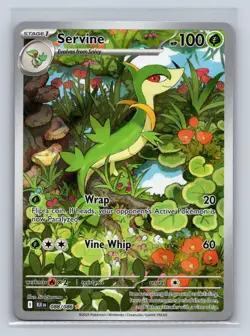Servine 088/086 Holo Illustration Rare Black Bolt Pokemon NM - Image 1