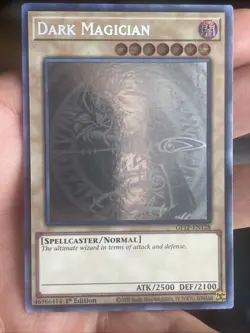 Yu-Gi-Oh Dark Magician GFTP-EN128 Ghost Rare 1st Edition Light Play Condition - Image 3