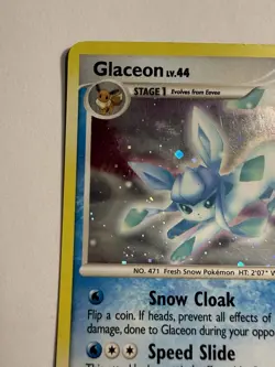MP Glaceon 5/100 Holo Majestic Dawn Diamond Pearl Pokemon card English - Image 3